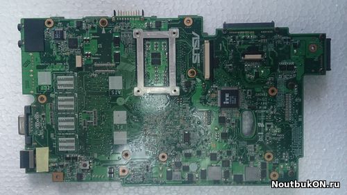 Материнская плата для ноутбука ASUS K61IC K51IO K51I0 REV: 2.1 с видеопортом 60-NXXMB1000-A05 нерабочая