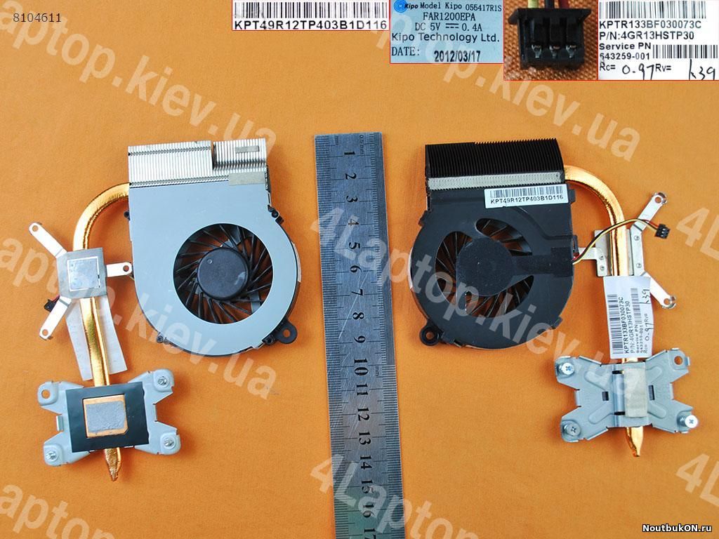 Система охлаждения (ТОЛЬКО РАДИАТОР) для ноутбука HP G7-1000 G6-1000 Series 4GR13HSTP30 4GR18HSTP40 655981-001 646478-001 643259-001 FOR INTEL 4GR13HSTPA0