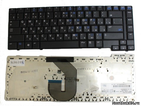 Клавиатура для ноутбука HP Compaq 6510b, 6515b, 6710b, 6710s, 6715b, 6715s RU NSK-H4A0R, 9J.N8682.A0R, 445588-251, V070526AS1, 607B0016022, NSK-H4A01, 9J.N8282.A01, 6037B0015901, 6037B0015922, 9J.N828