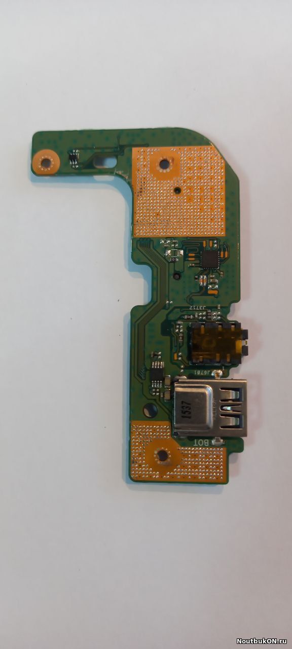 Плата USB AUDIO РАЗЪЕМ Card Reader для ноутбука Asus X554 X555UJ_IO REV.2.0 USB 69N0SQE11B00-01, 60NB0AG0-IO1110 отпаян разъем подкючения шлейфа
