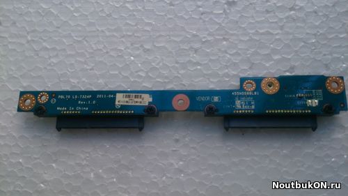 Плата SATA коннектор HDD РАЗЪЕМ ЖЕСТКОГО ДИСКА PBL70 LS-7324P для ноутбука ASUS K73, K73T, X73 X73T X73B 455N0S88L01