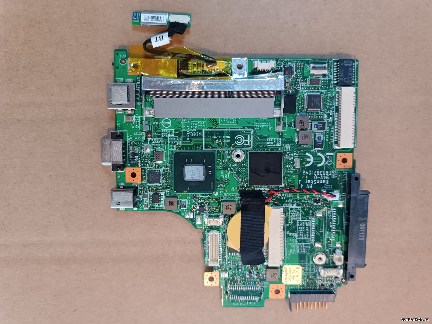 Материнская плата для нетбука MSI Wind U160 U160DX U160MX Ms-n0511 intel atom N455