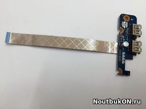 Плата USB разъемов для ноутбука Toshiba A350 A355 A350D 16,0" LS-4575P 4559U551L01 KTKAA NBX000CM00 С ШЛЕЙФОМ