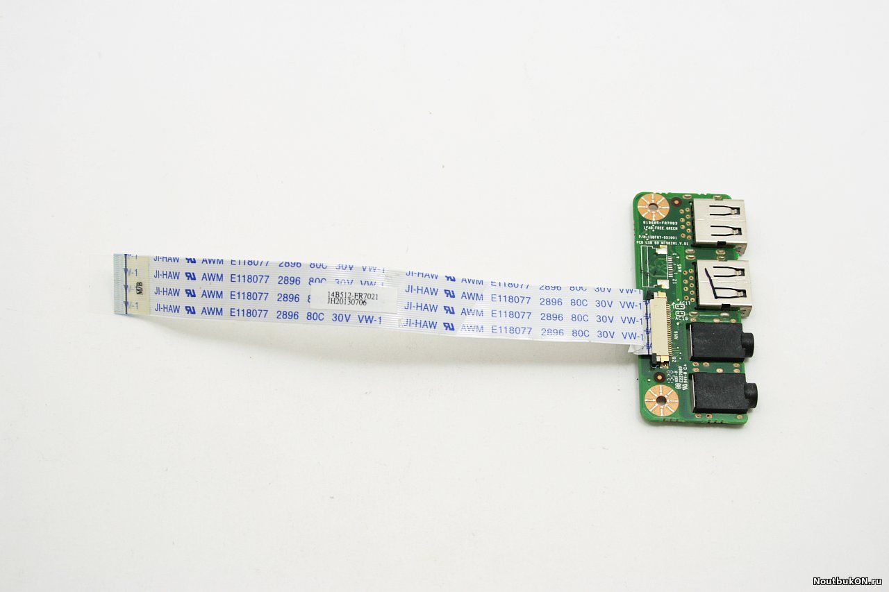 Плата USB + аудио разъмы + шлейф для ноутбука DNS MT50IN1 (0165439) (81B605-FR7A03)