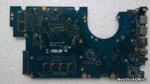 Материнская плата для ноутбука Asus UX32L НЕРАБОЧАЯ 60NB0520-MB1400, 69N0R2M13A00 (01) UX32LA-LN Main Board Rev: 2.0 INTEL CORE I74510U Видеокарта NVIDIA GeForce 840M ОТСУТСТВУЕТ РАЗЪЕМ ПИТАНИЯ и aud