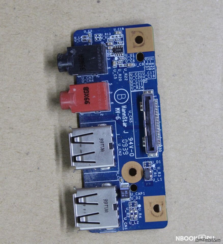 Плата audio + USB для ноутбука Sony VGN-NW 1P-1096500-8010