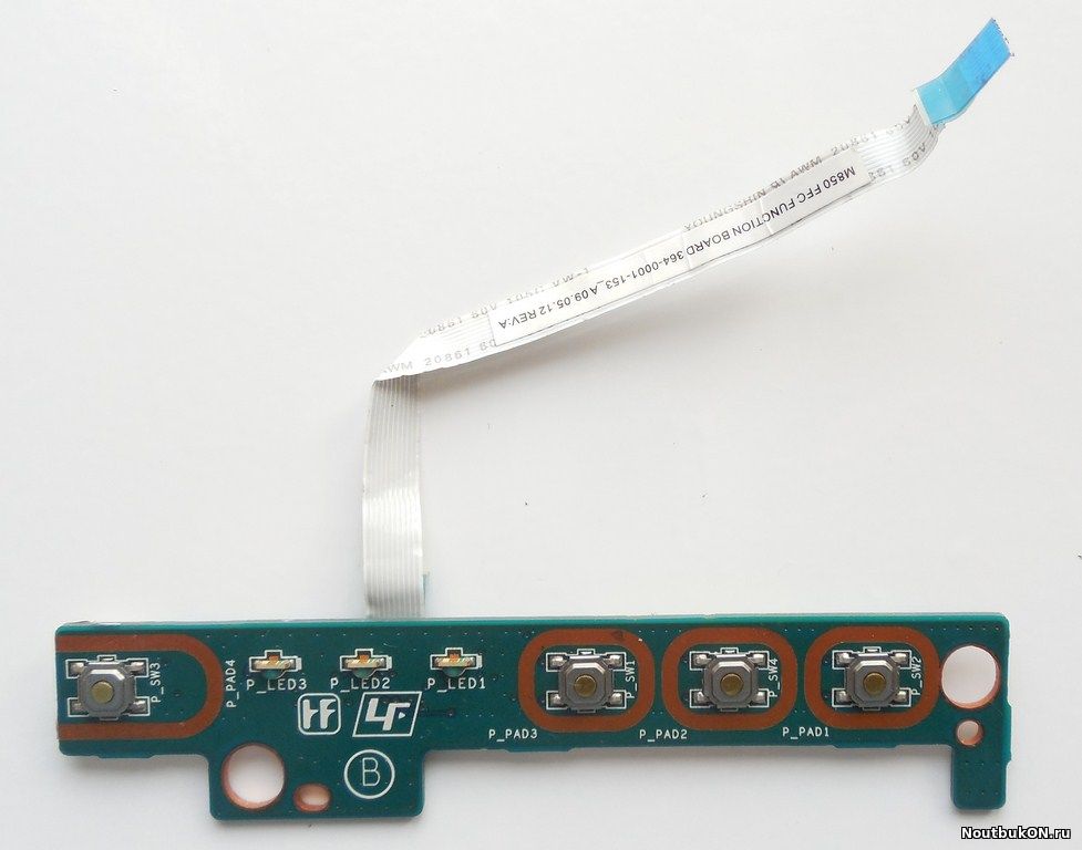 Плата мультимедиа + кнопки включения для ноутбука SONY VGN-NW PCG-7185 (1P-1096J03-8010)