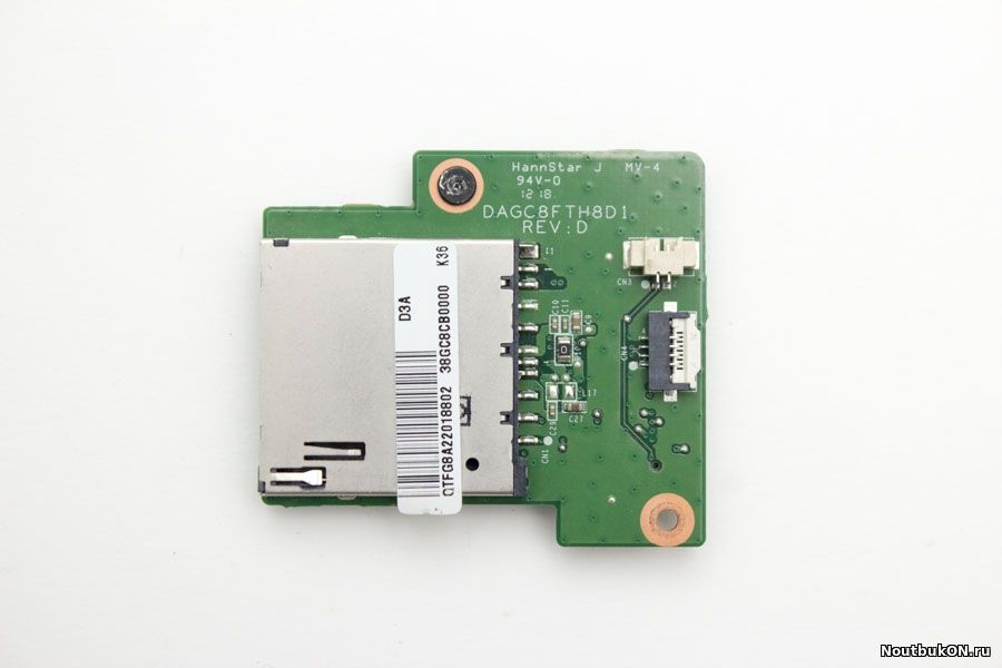 Плата Card Reader для ноутбука Lenovo ThinkPad L520 L420 DAGC8FTH8D1 REV: D