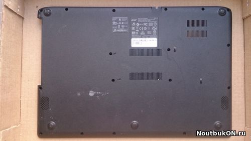 ПОДДОН для ноутбука Acer Aspire ES1-521 Emachines, Packard Bell FA16G000700, AP16G000400, AP1GS000300, бу совместим с петлями AM16G000200 AM16G000300