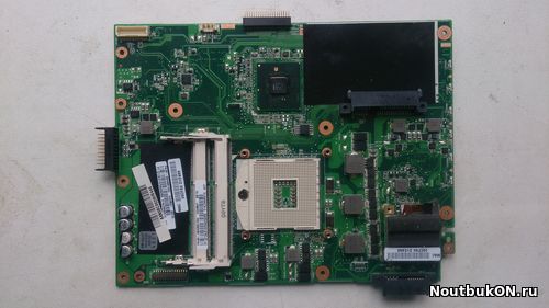 Материнская плата для ноутбука Asus K52F INTEL 60-NXNMB1000-E04 REV. 2.2 A52F видео интергированое ВНИМАНИЕ нерабочий аудиокодек