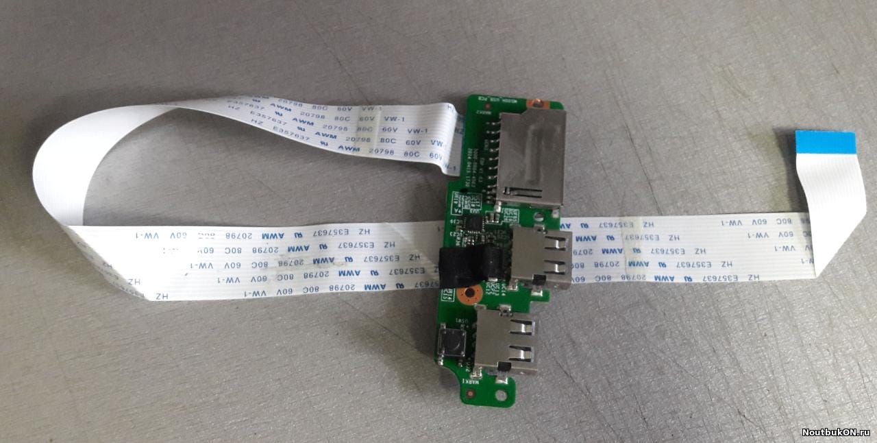 Плата кнопки включения /USB/ картридера со шлейфом DNS M500B 5000-0004-4503 со шлейфом