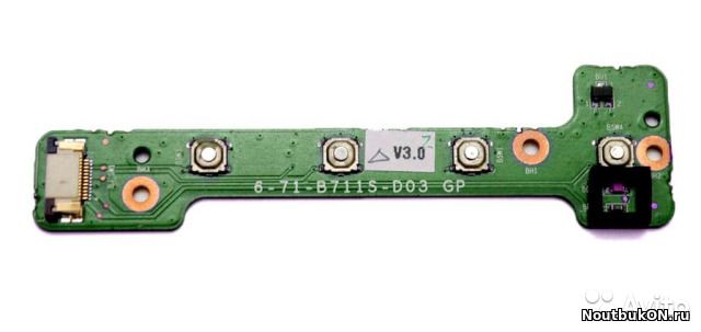 Плата кнопки включения для ноутбука DNS w170 w170hr B7110 6-71-b711s-d02