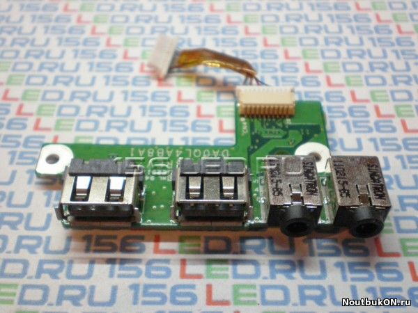 Плата usb разъемов audio для ноутбука DNS TW9D 129307 DA0QL4AB8A1 C ШЛЕЙФОМ